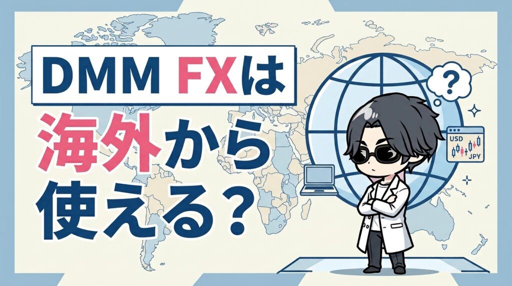 DMM FXは海外から使える？VPN接続の可否と規約違反リスクを正直に解説【2026年版】