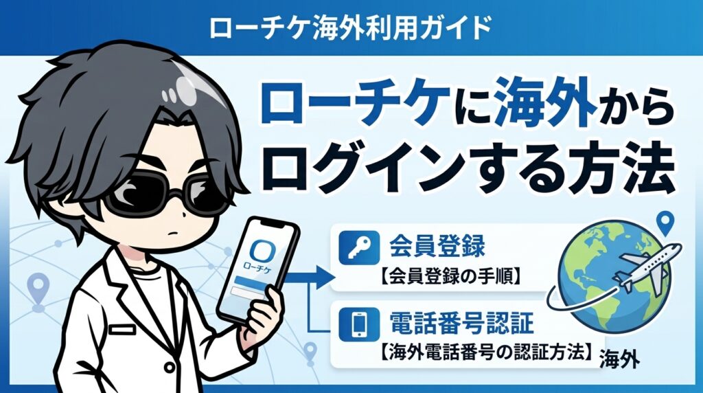 ローチケに海外からログインする方法【会員登録・電話番号認証も解説】