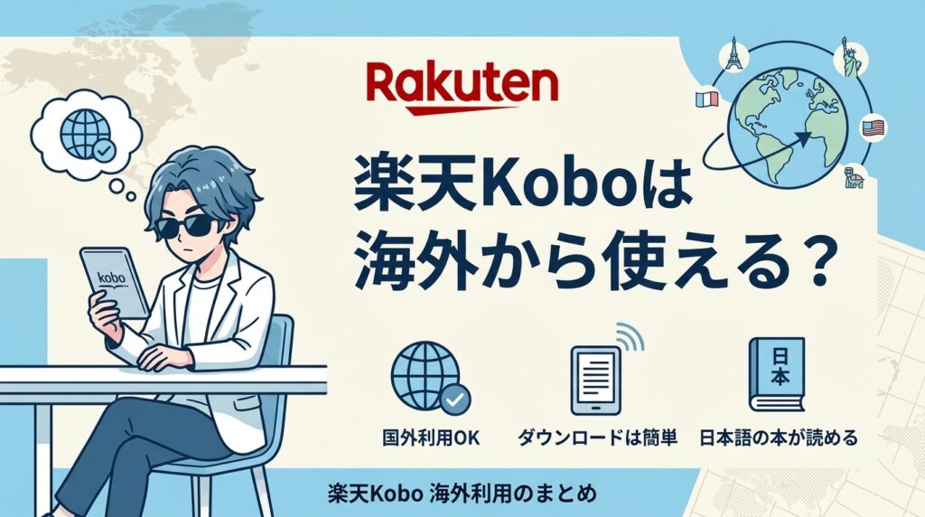 楽天Koboは海外から使える？VPNでの解決法と支払い・規約の注意点を正直に解説【2026年版】